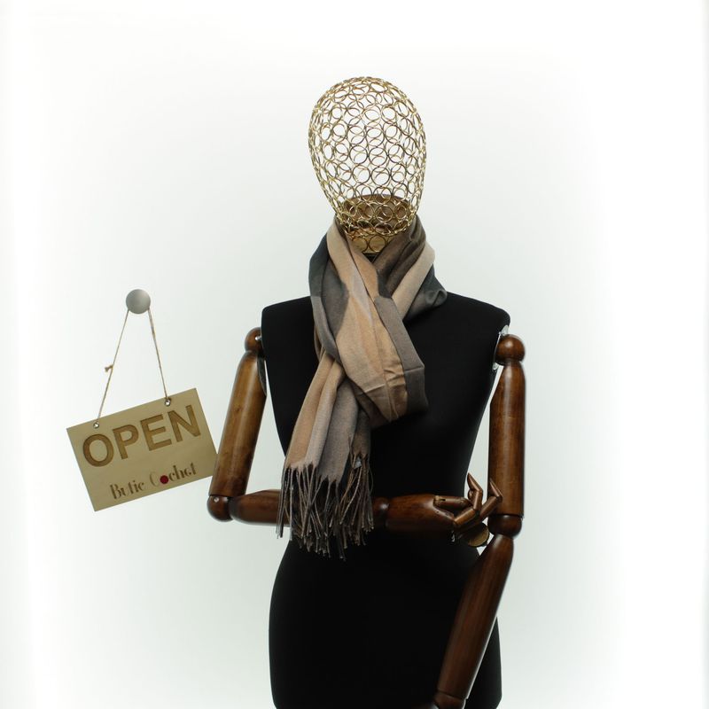 Fashion, accesorii si bijuterii - Femei - Accesorii femei - Esarfe si fulare femei - Esarfa dama, din lana, Buticcochet, 70x180 cm, model cu fir metalizat, Multicolor - ES3535 - Infinity.ro