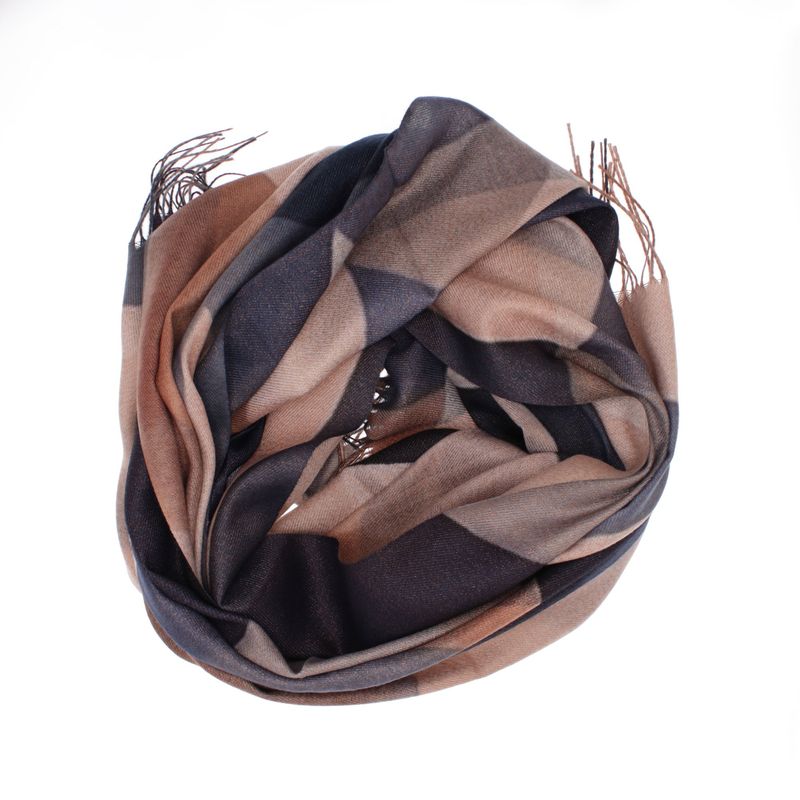 Fashion, accesorii si bijuterii - Femei - Accesorii femei - Esarfe si fulare femei - Esarfa dama, din lana, Buticcochet, 70x180 cm, model cu fir metalizat, Multicolor - ES3534 - Infinity.ro