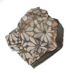 Fashion, accesorii si bijuterii - Femei - Accesorii femei - Esarfe si fulare femei - Esarfa dama, din lana, Buticcochet, 70x180 cm, cu imprimeu floral si franjuri, Kaki - ES3542 - Infinity.ro