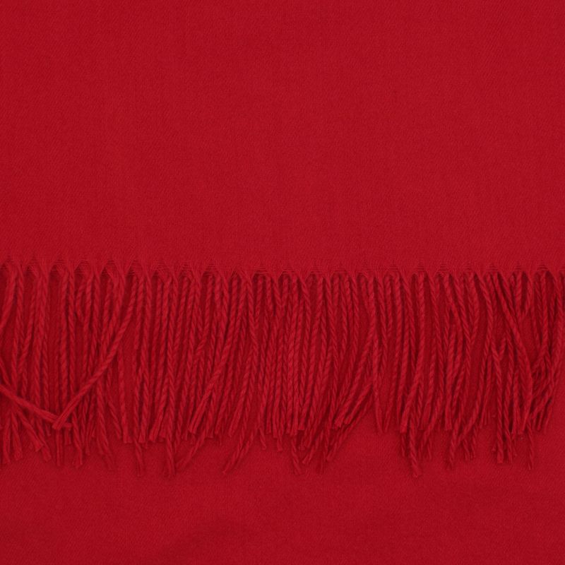 Fashion, accesorii si bijuterii - Femei - Accesorii femei - Esarfe si fulare femei - Esarfa dama, din lana, Buticcochet, 70x180 cm, cu imprimeu Uni si franjuri, Rosu - ES3543 - Infinity.ro