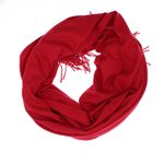 Fashion, accesorii si bijuterii - Femei - Accesorii femei - Esarfe si fulare femei - Esarfa dama, din lana, Buticcochet, 70x180 cm, cu imprimeu Uni si franjuri, Rosu - ES3543 - Infinity.ro