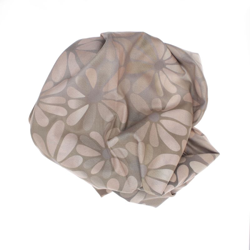 Fashion, accesorii si bijuterii - Femei - Accesorii femei - Esarfe si fulare femei - Esarfa dama, din lana, Buticcochet, 70x180 cm, cu imprimeu floral si franjuri, Gri - ES3539 - Infinity.ro