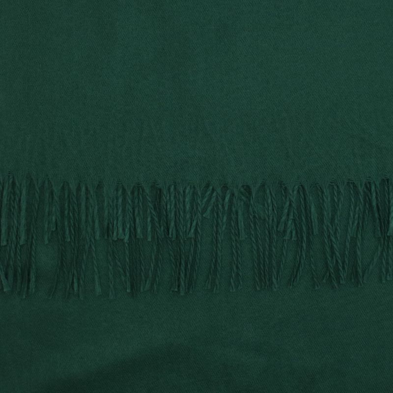 Fashion, accesorii si bijuterii - Femei - Accesorii femei - Esarfe si fulare femei - Esarfa dama, din lana, Buticcochet, 70x180 cm, cu imprimeu Uni si franjuri, Verde - ES3552 - Infinity.ro