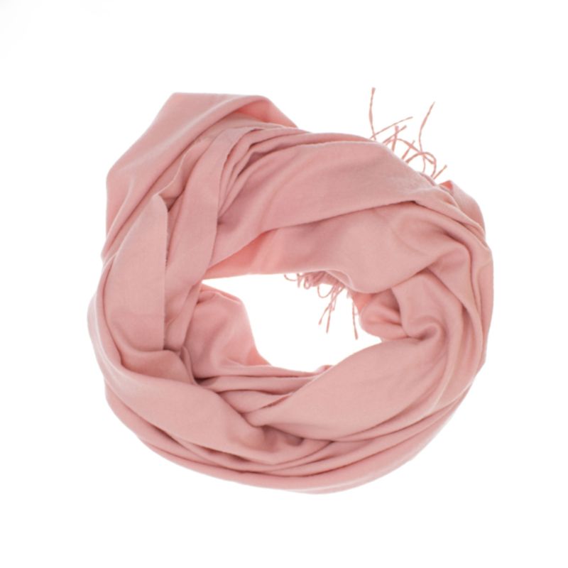 Fashion, accesorii si bijuterii - Femei - Accesorii femei - Esarfe si fulare femei - Esarfa dama, din lana, Buticcochet, 70x180 cm, cu imprimeu Uni si franjuri, Roz - ES3549 - Infinity.ro