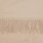 Fashion, accesorii si bijuterii - Femei - Accesorii femei - Esarfe si fulare femei - Esarfa dama, din lana, Buticcochet, 70x180 cm, cu imprimeu Uni si franjuri, Bej - ES3545 - Infinity.ro
