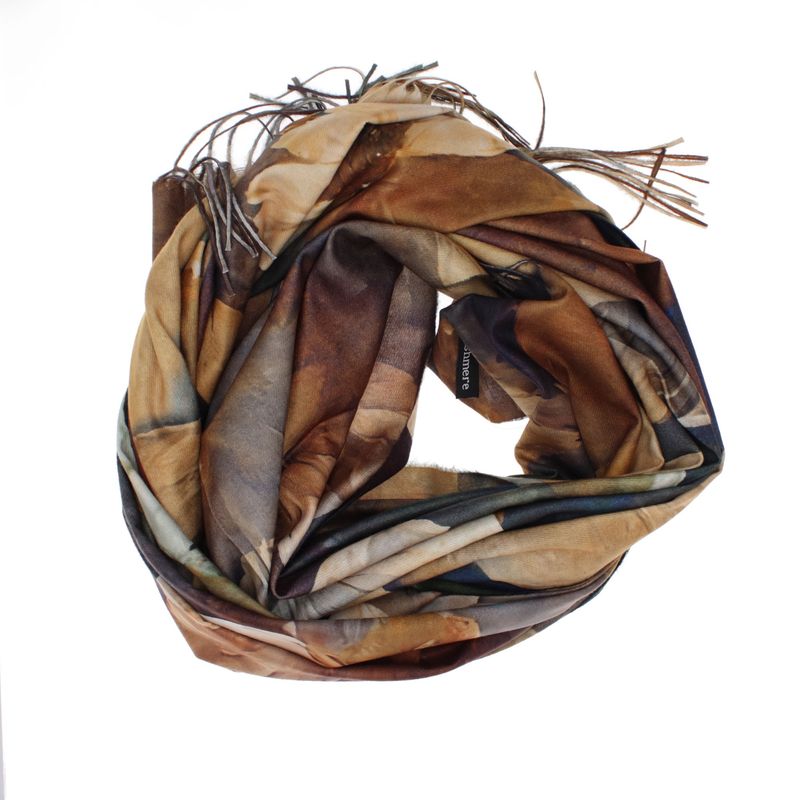 Fashion, accesorii si bijuterii - Femei - Accesorii femei - Esarfe si fulare femei - Esarfa dama, din lana, Buticcochet, 70x180 cm, cu imprimeu floral si franjuri, Multicolor - ES3560 - Infinity.ro