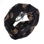 Fashion, accesorii si bijuterii - Femei - Accesorii femei - Esarfe si fulare femei - Esarfa dama, din lana, Buticcochet, 70x180 cm, imprimeu cu buline, Negru - ES3565 - Infinity.ro