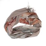 Fashion, accesorii si bijuterii - Femei - Accesorii femei - Esarfe si fulare femei - Esarfa dama, din lana, Buticcochet, 70x180 cm, imprimeu cu frunze, Multicolor - ES3569 - Infinity.ro