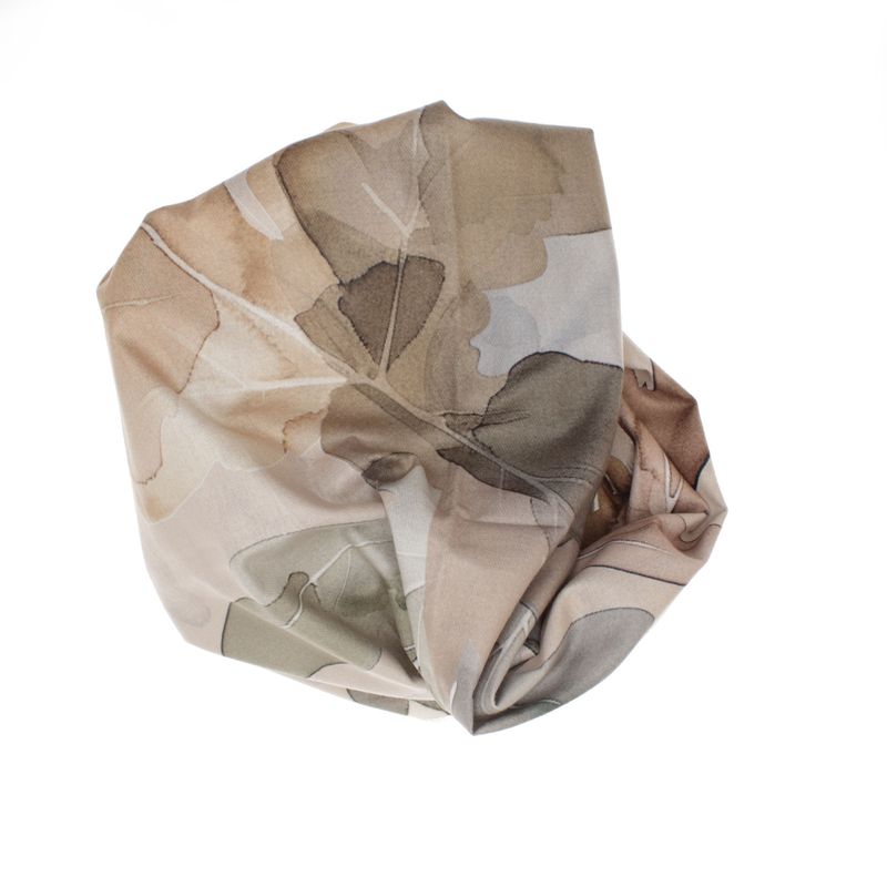 Fashion, accesorii si bijuterii - Femei - Accesorii femei - Esarfe si fulare femei - Esarfa dama, din lana, Buticcochet, 70x180 cm, imprimeu cu frunze, Multicolor - ES3574 - Infinity.ro