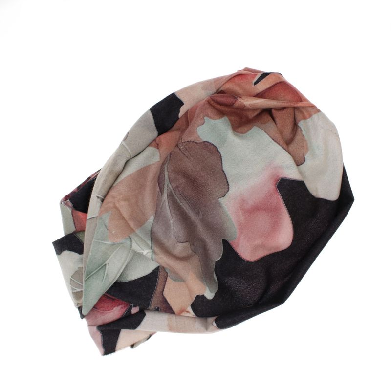 Fashion, accesorii si bijuterii - Femei - Accesorii femei - Esarfe si fulare femei - Esarfa dama, din lana, Buticcochet, 70x180 cm, imprimeu cu frunze, Multicolor - ES3570 - Infinity.ro