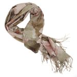 Fashion, accesorii si bijuterii - Femei - Accesorii femei - Esarfe si fulare femei - Esarfa dama, din lana, Buticcochet, 70x180 cm, imprimeu cu frunze, Kaki - ES3594 - Infinity.ro