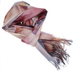 Fashion, accesorii si bijuterii - Femei - Accesorii femei - Esarfe si fulare femei - Esarfa dama, din lana, Buticcochet, 70x180 cm, imprimeu floral stilizat, Multicolor - ES3597 - Infinity.ro