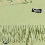 Fashion, accesorii si bijuterii - Femei - Accesorii femei - Esarfe si fulare femei - Esarfa de dama, din lana, Buticcochet, model cu broderie, 70x190 cm, Vernil - ES3223 - Infinity.ro