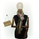 Fashion, accesorii si bijuterii - Femei - Accesorii femei - Esarfe si fulare femei - Esarfa dama, din lana, Buticcochet, 70x180 cm, imprimeu floral stilizat, Multicolor - ES3600 - Infinity.ro