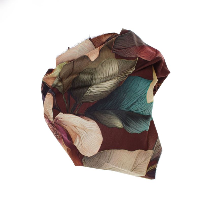 Fashion, accesorii si bijuterii - Femei - Accesorii femei - Esarfe si fulare femei - Esarfa dama, din lana, Buticcochet, 70x180 cm, imprimeu floral stilizat, Multicolor - ES3603 - Infinity.ro