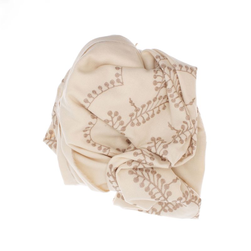 Fashion, accesorii si bijuterii - Femei - Accesorii femei - Esarfe si fulare femei - Esarfa dama, din lana, Buticcochet, 70x180 cm, model cu boderie, Bej - ES3445 - Infinity.ro
