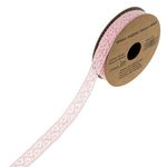 Market - Cadouri - Pungi cadou si accesorii - Panglica cu model dantela, Roz, 3m x 15mm - Infinity.ro