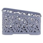 Carti si Birotica - Birotica - Accesorii de birou - Suporturi accesorii birou - Suport din plastic pentru pixuri, 3 compartimente, gri-albastru, 18.6x11x11.6cm - Infinity.ro