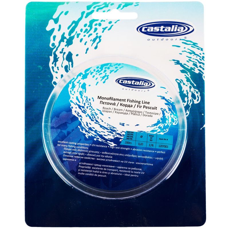 Sport si Outdoor - Sporturi acvatice - Pescuit - Fire pescuit - Fir de pescuit monofilament, 0.2 mm, 200 m, rezistent UV - Infinity.ro
