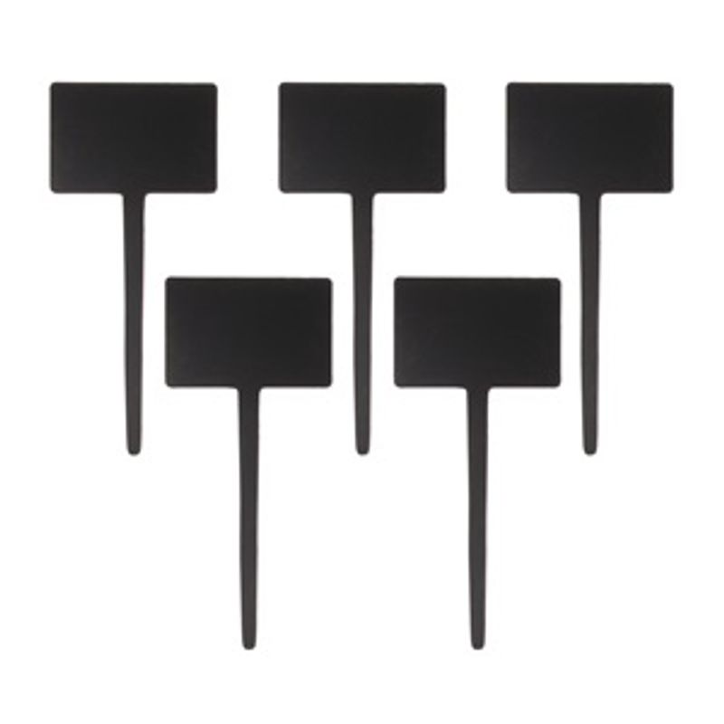 Casa si Gradina - Decoratiuni - Decoratiuni petrecere - Accesorii pentru petrecere - Set 5 bucati Tablete cu Tabla Neagra pentru Creta Lichida, 18x8cm, Dubla Fata - Infinity.ro