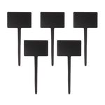 Casa si Gradina - Decoratiuni - Decoratiuni petrecere - Accesorii pentru petrecere - Set 5 bucati Tablete cu Tabla Neagra pentru Creta Lichida, 18x8cm, Dubla Fata - Infinity.ro