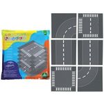 Jucarii, Copii si Bebe - Jucarii si jocuri - Seturi de constructie si cuburi - Seturi de constructie - Set Placi Plastic pentru Cuburi de Constructie cu Model de Drum - Infinity.ro