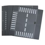 Jucarii, Copii si Bebe - Jucarii si jocuri - Seturi de constructie si cuburi - Seturi de constructie - Set Placi Plastic pentru Cuburi de Constructie cu Model de Drum - Infinity.ro
