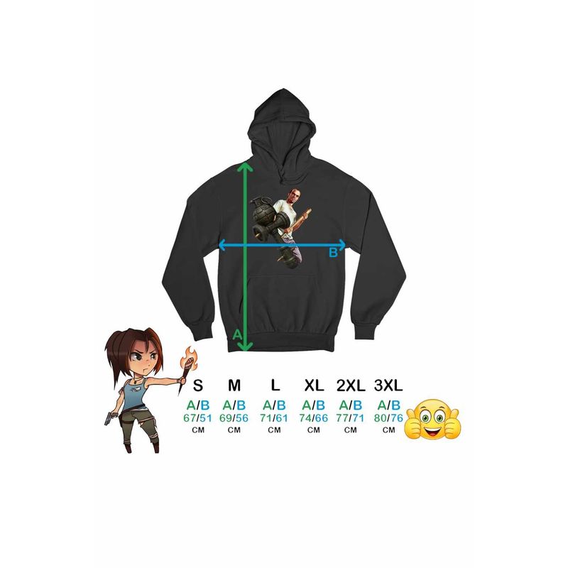 Fashion, accesorii si bijuterii - Barbati - Imbracaminte - Hanorace barbati - Hanorac Barbati Kendama GTA Trevor Grenada, negru, marime 2XL - Infinity.ro