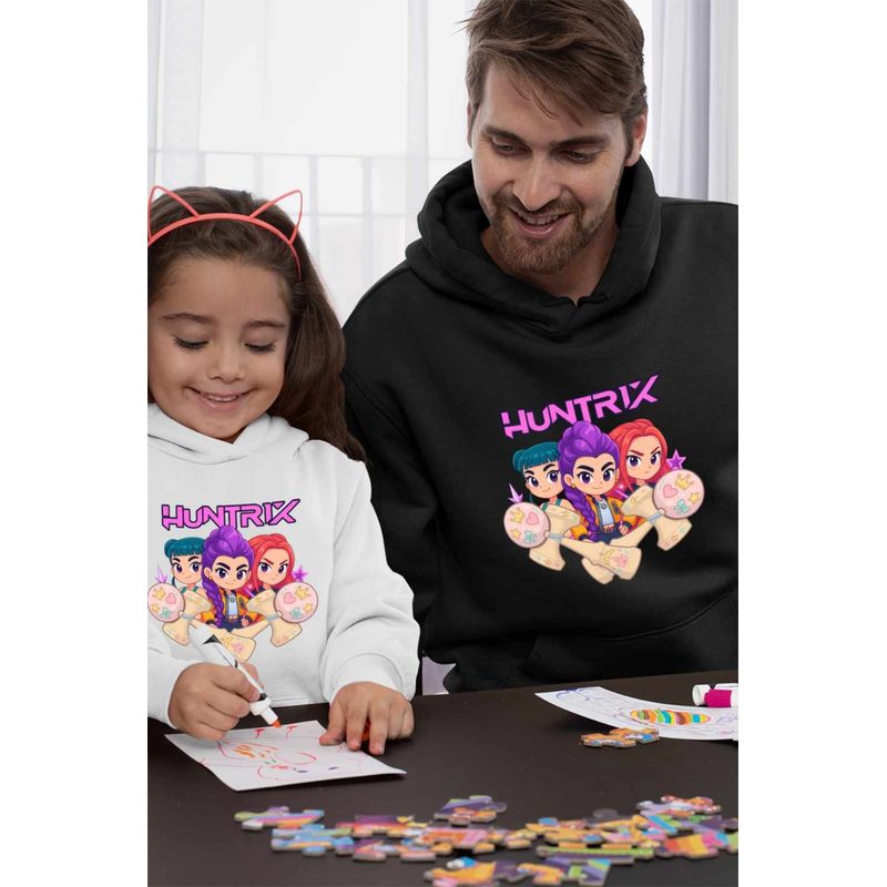 Fashion, accesorii si bijuterii - Barbati - Imbracaminte - Hanorace barbati - Hanorac Barbati Kendama Huntrix K-Pop Demon Hunters Coreea, negru, marime 2XL - Infinity.ro