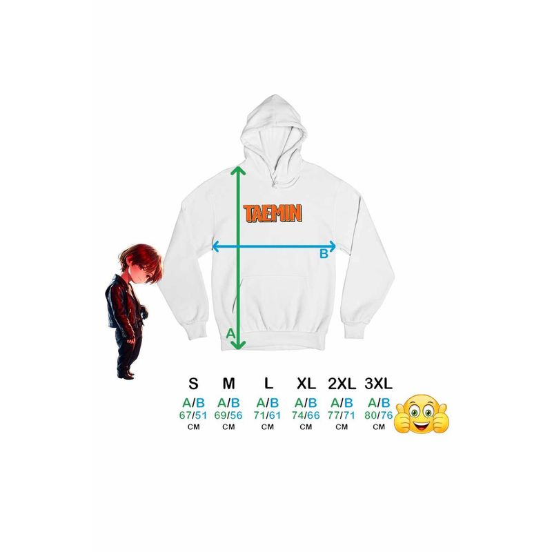Fashion, accesorii si bijuterii - Barbati - Imbracaminte - Hanorace barbati - Hanorac Personalizat Barbati Taemin Trend Kpop, alb, marime S - Infinity.ro