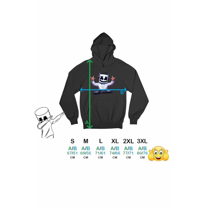 Fashion, accesorii si bijuterii - Barbati - Imbracaminte - Hanorace barbati - Hanorac Personalizat Barbati Marshmello DJ Party, negru, marime 2XL - Infinity.ro