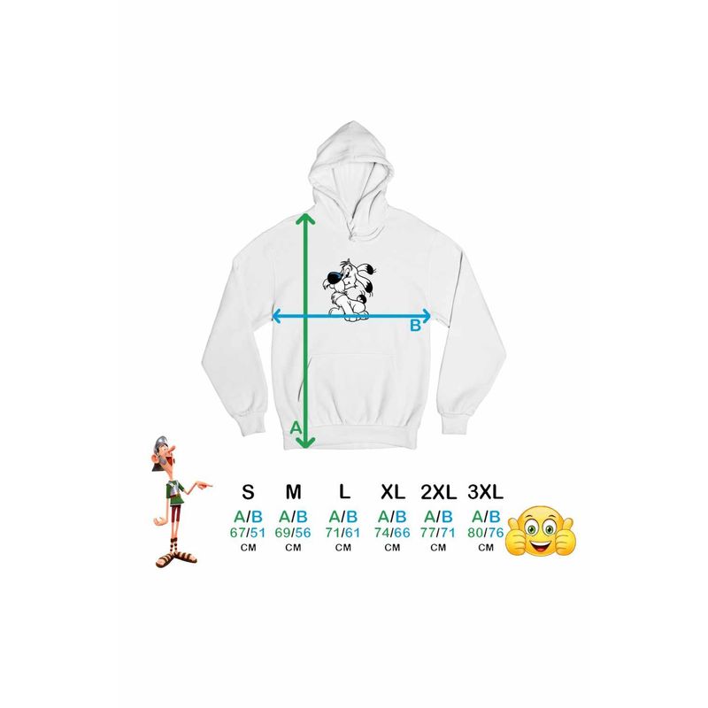Fashion, accesorii si bijuterii - Barbati - Imbracaminte - Hanorace barbati - Hanorac Barbati Dogmatix Desene Animate Catelus Asterix, alb, marime L - Infinity.ro