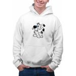 Fashion, accesorii si bijuterii - Barbati - Imbracaminte - Hanorace barbati - Hanorac Barbati Dogmatix Desene Animate Catelus Asterix, alb, marime L - Infinity.ro
