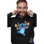 Fashion, accesorii si bijuterii - Barbati - Imbracaminte - Hanorace barbati - Hanorac Barbati Kendama Stitch Lilo Desene Animate, negru, marime 2XL - Infinity.ro