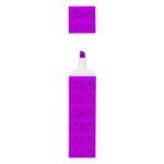 Carti si Birotica - Birotica - Instrumente de scris - Markere si carioci - Evidentiator mov, forma de caramida, 9.5x2x2cm - Infinity.ro