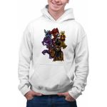Fashion, accesorii si bijuterii - Barbati - Imbracaminte - Hanorace barbati - Hanorac Barbati Fnaf Horror Five Nights at Freddy Horror Halloween, alb, marime M - Infinity.ro