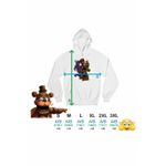 Fashion, accesorii si bijuterii - Barbati - Imbracaminte - Hanorace barbati - Hanorac Barbati Fnaf Horror Five Nights at Freddy Horror Halloween, alb, marime M - Infinity.ro