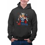 Fashion, accesorii si bijuterii - Barbati - Imbracaminte - Hanorace barbati - Hanorac Barbati Six Seven Thor 67 Marvel Superhero, negru, marime L - Infinity.ro