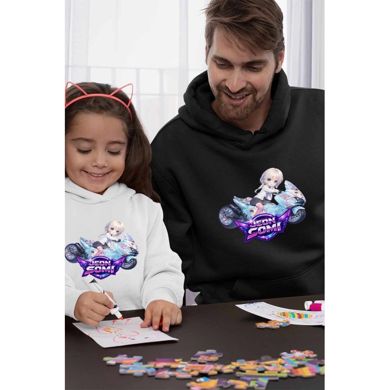 Fashion, accesorii si bijuterii - Barbati - Imbracaminte - Hanorace barbati - Hanorac Personalizat Barbati Jeon Somi Ride Kpop, negru, marime XL - Infinity.ro