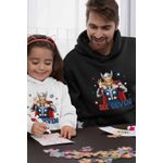 Fashion, accesorii si bijuterii - Barbati - Imbracaminte - Hanorace barbati - Hanorac Barbati Six Seven Thor 67 Marvel Superhero, negru, marime L - Infinity.ro