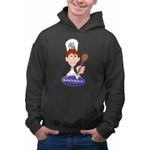 Fashion, accesorii si bijuterii - Barbati - Imbracaminte - Hanorace barbati - Hanorac Personalizat Barbati Ratatouille Alfredo Soricel Remy Chef, negru, marime 3XL - Infinity.ro