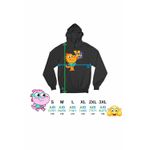 Fashion, accesorii si bijuterii - Barbati - Imbracaminte - Hanorace barbati - Hanorac Barbati Tim Rex Tommy Spatiu Dinozauri Nasa, negru, marime S - Infinity.ro