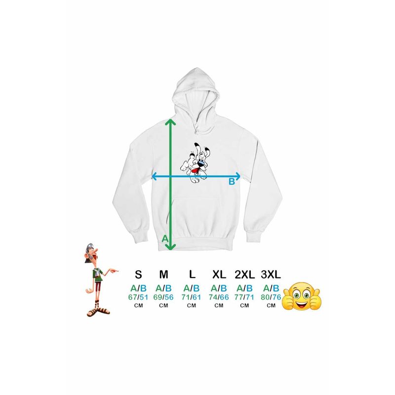 Fashion, accesorii si bijuterii - Barbati - Imbracaminte - Hanorace barbati - Hanorac Barbati Dogmatix White Terrier Asterix Obelix, alb, marime S - Infinity.ro
