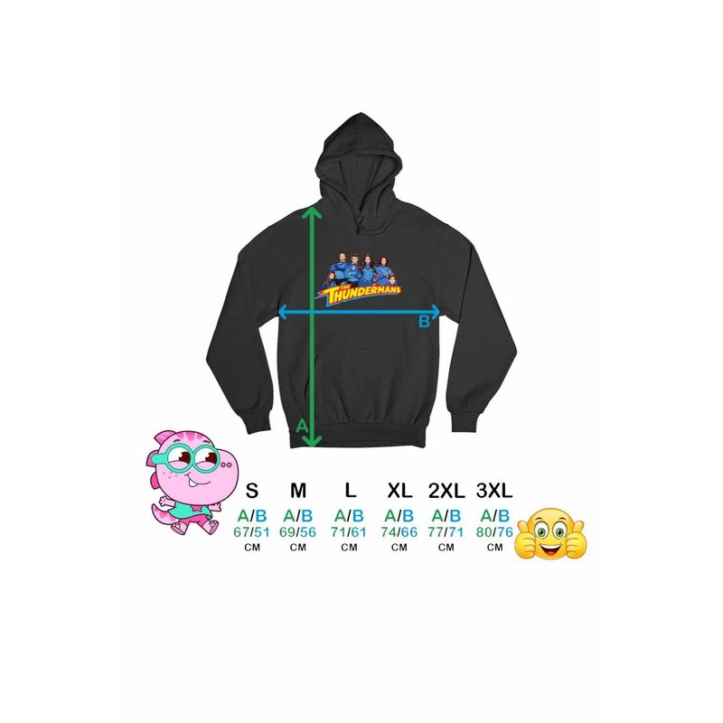 Fashion, accesorii si bijuterii - Barbati - Imbracaminte - Hanorace barbati - Hanorac Barbati Thundermans Toata Familia, negru, marime L - Infinity.ro