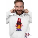 Fashion, accesorii si bijuterii - Barbati - Imbracaminte - Hanorace barbati - Hanorac Barbati Huntrix Mira Kpop Demon Hunters, alb, marime 3XL - Infinity.ro