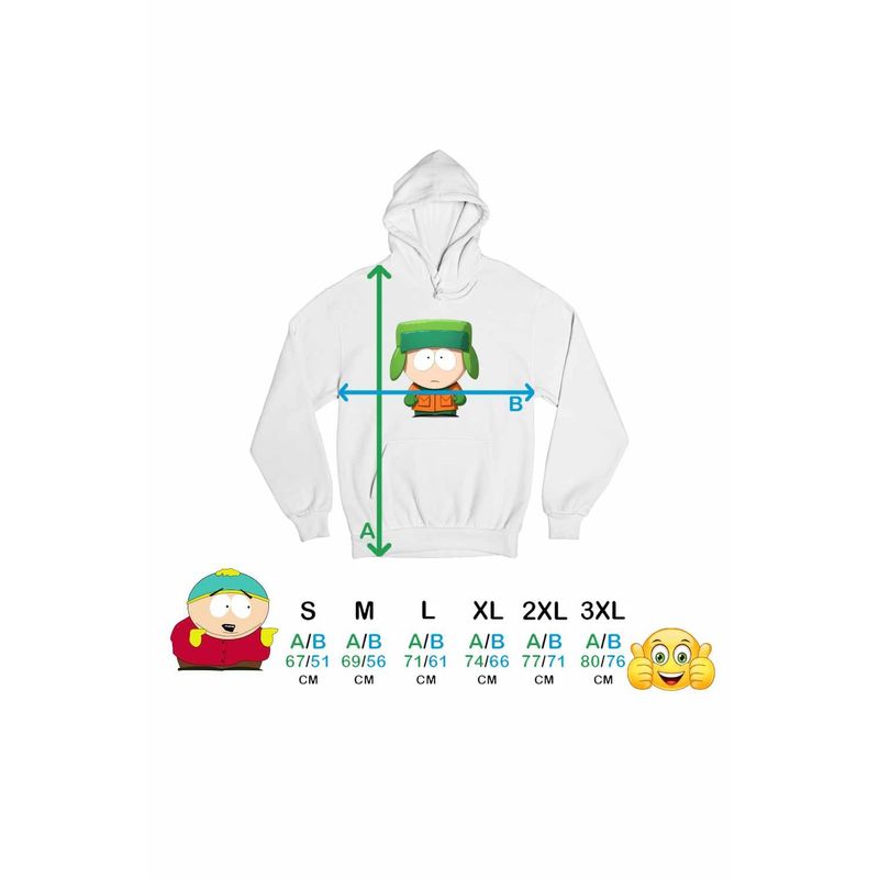 Fashion, accesorii si bijuterii - Barbati - Imbracaminte - Hanorace barbati - Hanorac Barbati South Park Kyle Broflovski, alb, marime L - Infinity.ro