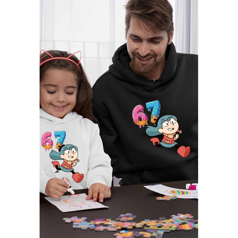 Fashion, accesorii si bijuterii - Barbati - Imbracaminte - Hanorace barbati - Hanorac Barbati Hilda Six Seven 67 Sase Sapte, negru, marime S - Infinity.ro