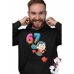 Fashion, accesorii si bijuterii - Barbati - Imbracaminte - Hanorace barbati - Hanorac Barbati Hilda Six Seven 67 Sase Sapte, negru, marime S - Infinity.ro