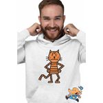 Fashion, accesorii si bijuterii - Barbati - Imbracaminte - Hanorace barbati - Hanorac Barbati Dog Man Petey Pisica Captain Underpants, alb, marime 2XL - Infinity.ro