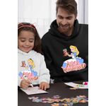 Fashion, accesorii si bijuterii - Barbati - Imbracaminte - Hanorace barbati - Hanorac Personalizat Barbati Alice Tara Minunilor Dinah, negru, marime XL - Infinity.ro